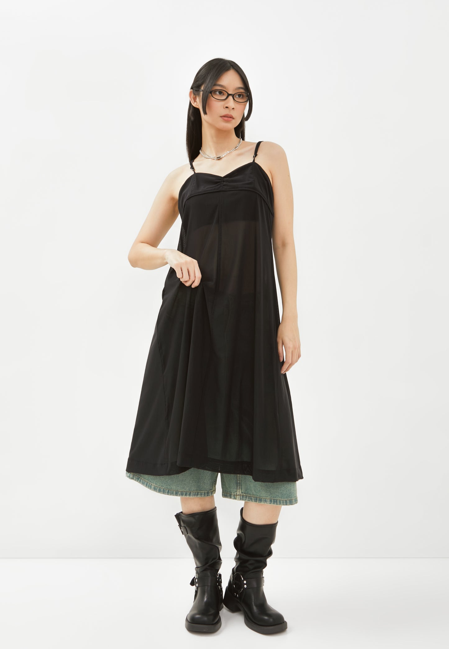 String Mesh Dress (8002481914035)