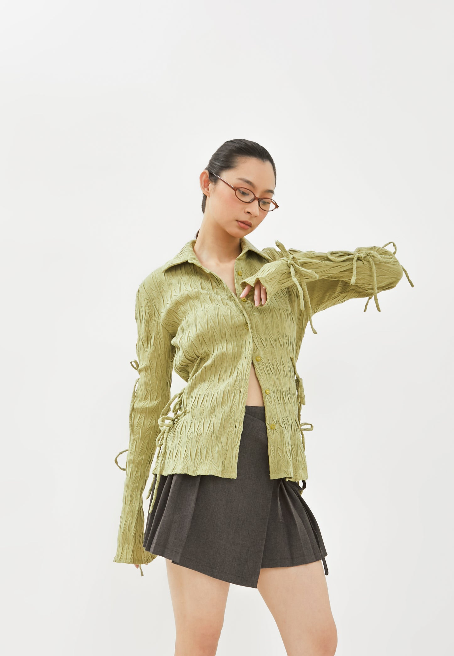 Ocado Crinkle Ribbon Shirt (8002478670003)