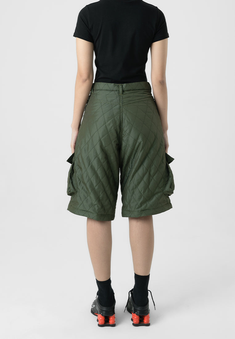 Detachable Quilted Pants - Army (7470570242227)