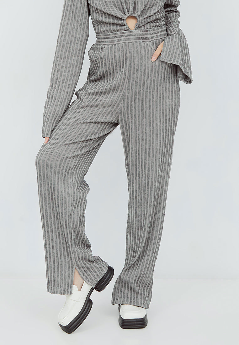 Tanza Knit Pants in Grey (6989661831347)