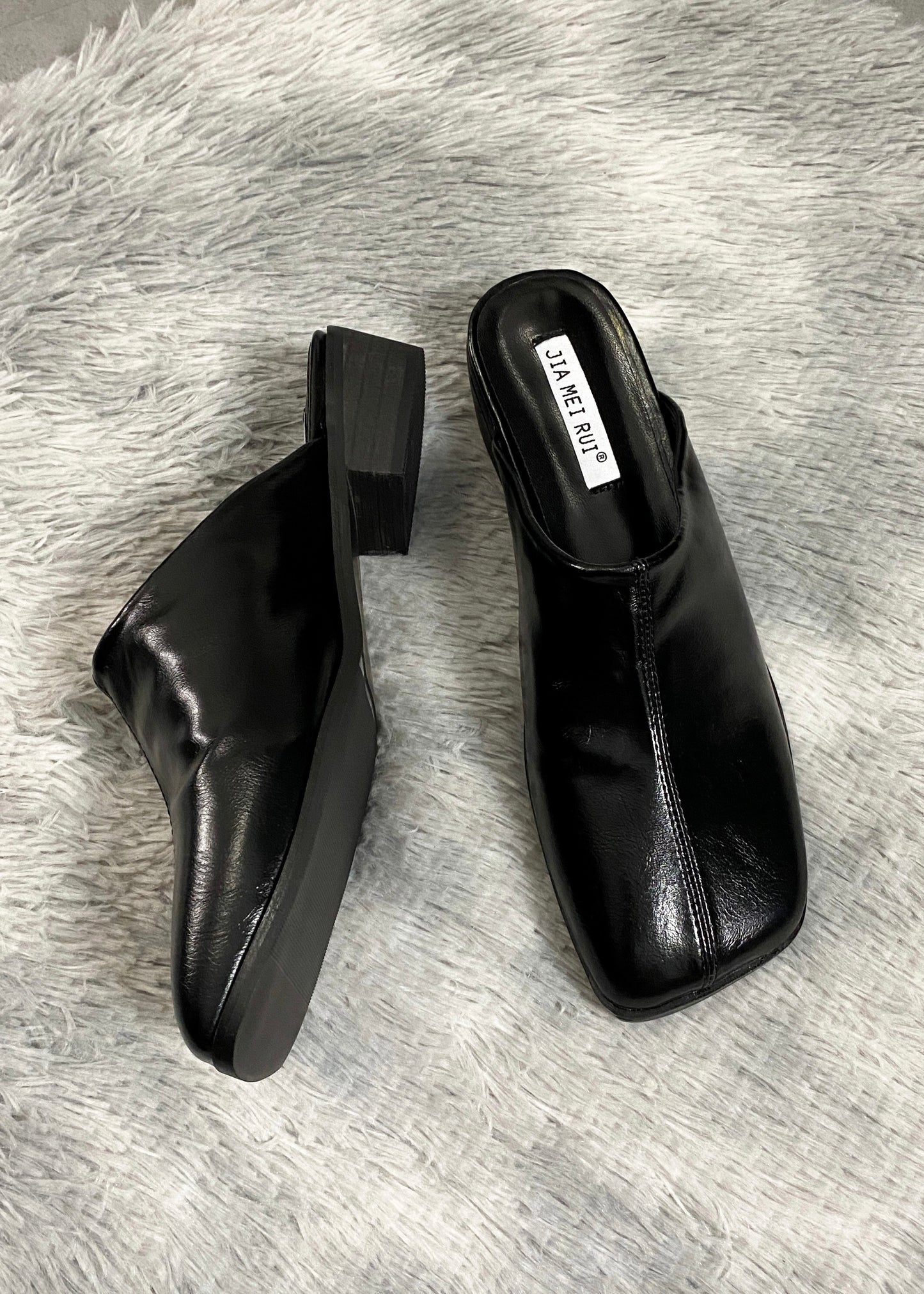 JMR - Black Slip Sandals (6634712924339)